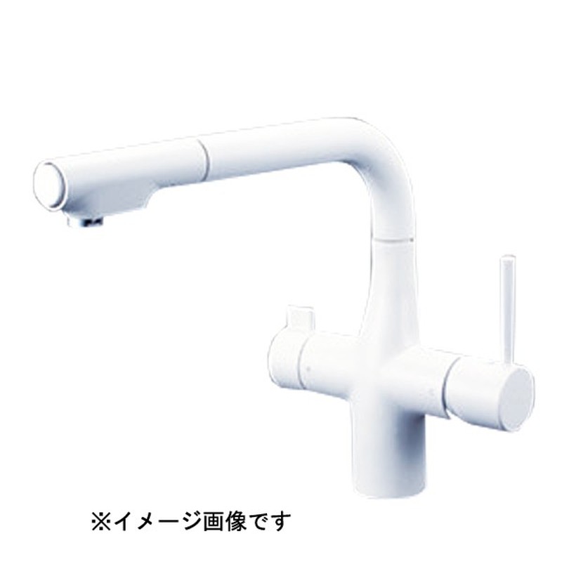 KVK 2302927 ビルトイン浄水器用シングルシャワー付混合栓 MWH KM6121ECM4 1個（ご注文単位1個）【直送品】