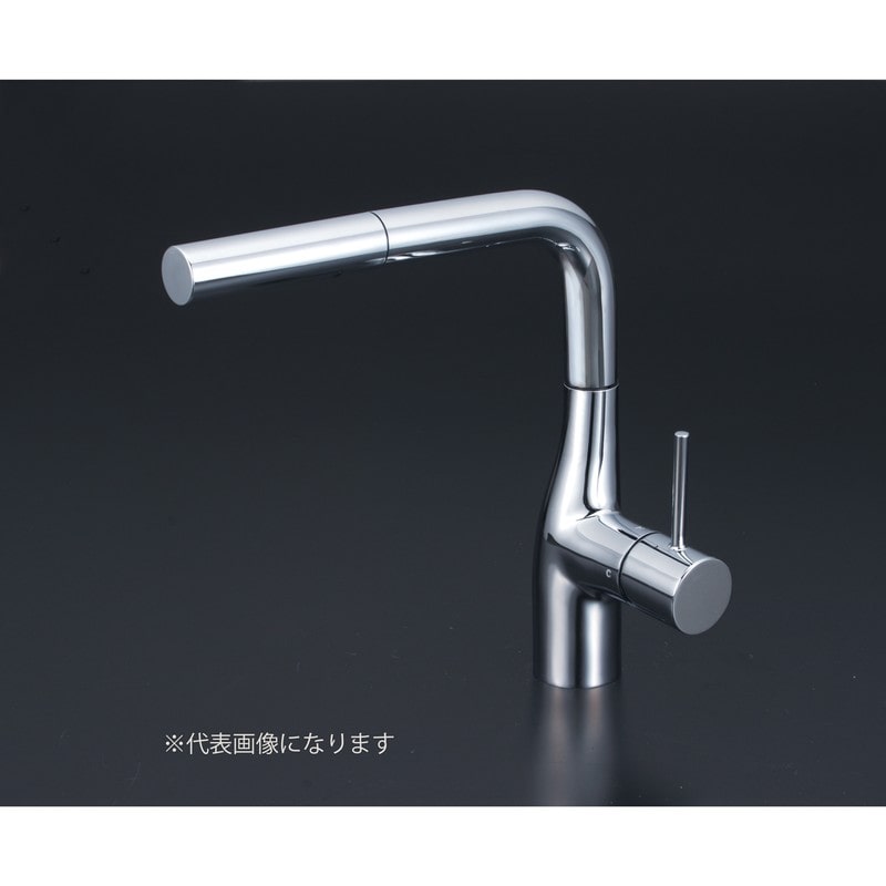 KVK 2302638 流し台用シングルレバー式混合栓撥水 寒冷地 KM6161ZECHS 1個（ご注文単位1個）【直送品】