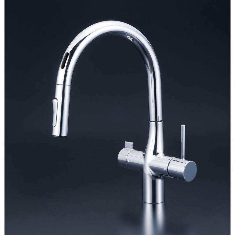 KVK 2302614 ビルトイン浄水器用シングルシャワー付混合栓 KM6091SCECHS 1個（ご注文単位1個）【直送品】