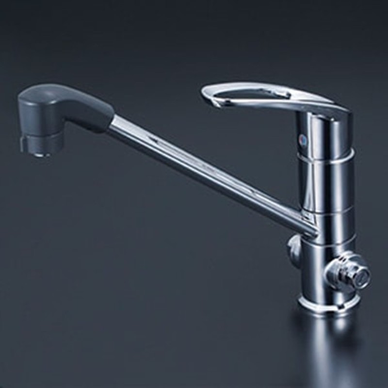 KVK 2302880 寒シングルシャワー付混合栓止水栓付 KM5151ZTF 1個（ご注文単位1個）【直送品】