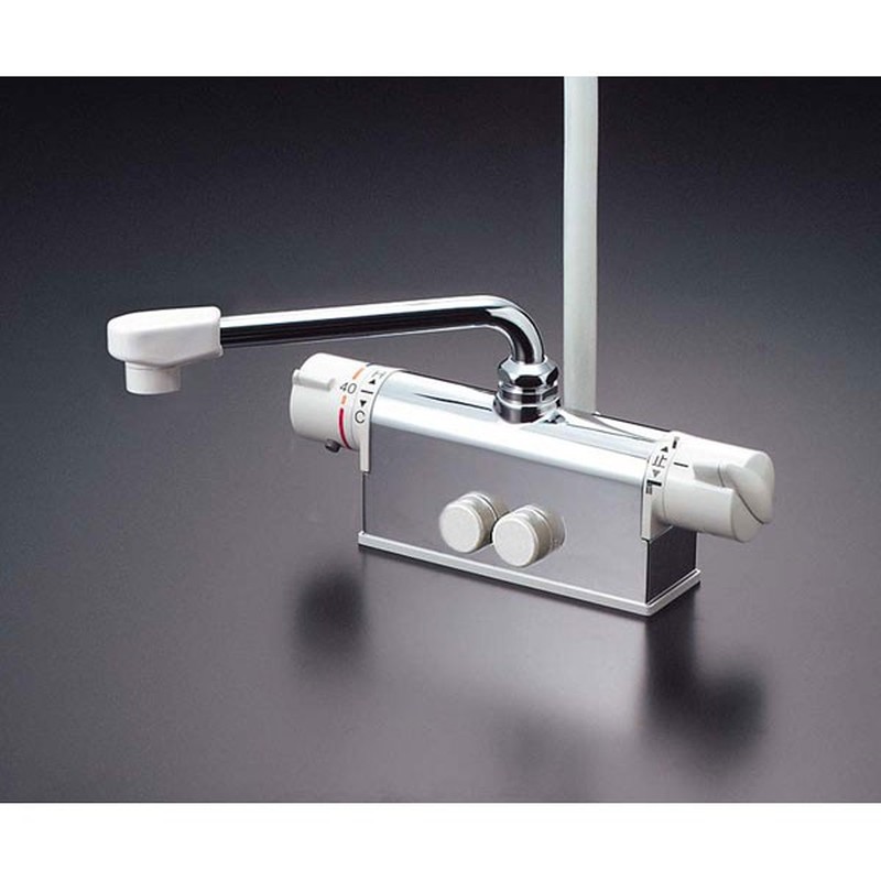 KVK 2300351 寒 デッキサーモシャワー300P付 KF771ZYR3 1個(ご注文単位1個)【直送品】