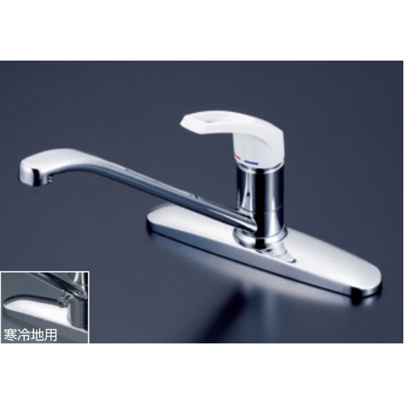 KVK 2302364 寒 台付シングル混合栓 KM5006Z 1個(ご注文単位1個)【直送品】
