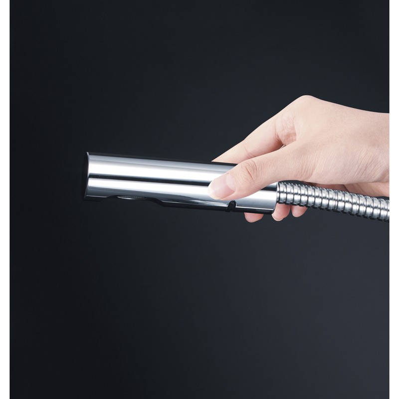 KVK 2302637 流し台用シングルレバー式混合栓撥水 KM6161ECHS 1個(ご注文単位1個)【直送品】