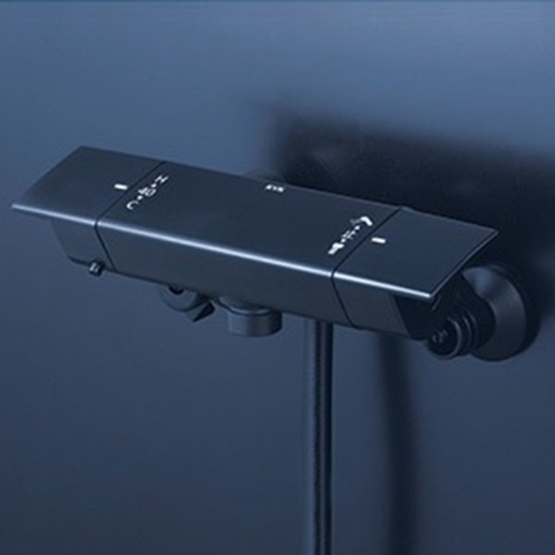 KVK 2302833 寒サーモスタット式シャワー・マットブラック KF3050WMB 1個（ご注文単位1個）【直送品】