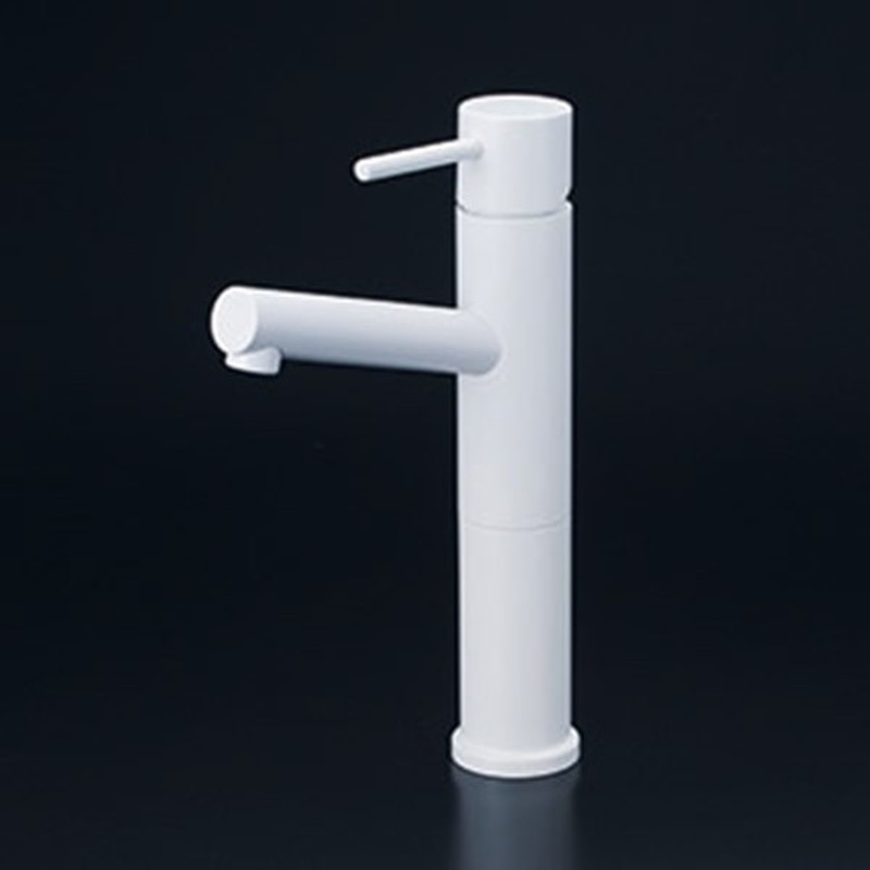 KVK 2302958 シングル混合栓 ロングボディ マットホワイト KM7061LM4 1個（ご注文単位1個）【直送品】