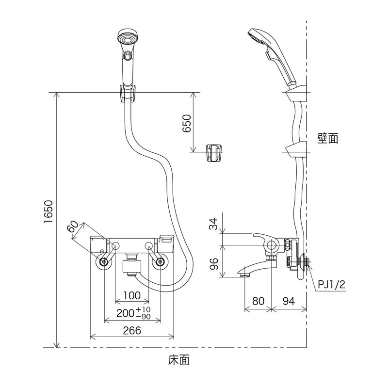 KVK 2300430 サーモシャワーフルメッキヘッド付 KF890S2 1個(ご注文単位1個)【直送品】