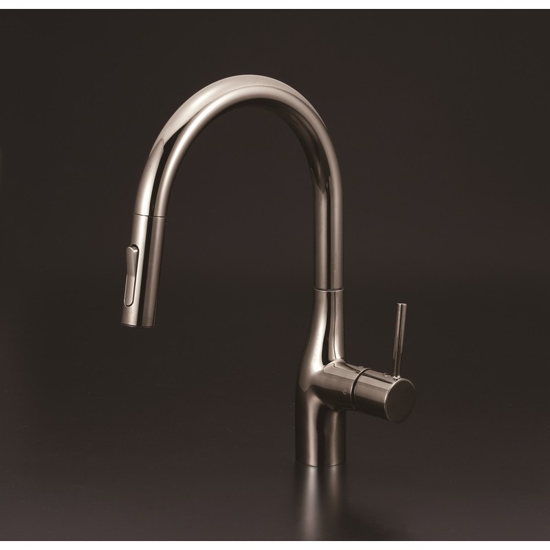 KVK 2302428 寒 グースネック混合栓e D黒 KM6061ZECBN 1個（ご注文単位1個）【直送品】