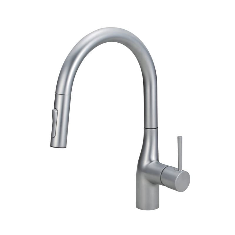 KVK 2302432 寒 グースネック混合栓e シルバー KM6061ZECP 1個（ご注文単位1個）【直送品】