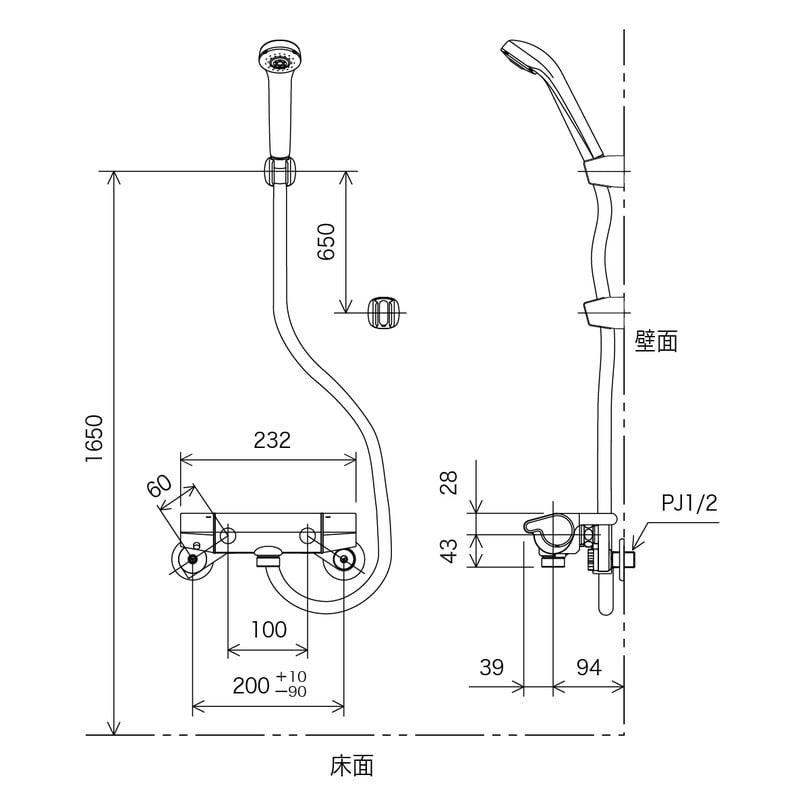 KVK 2300412 サーモシャワー KF850 1個（ご注文単位1個）【直送品】