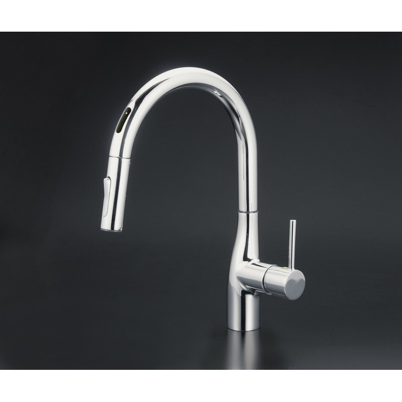 KVK 2302438 寒 センサー付グースネック混合栓 e KM6071ZEC 1個（ご注文単位1個）【直送品】