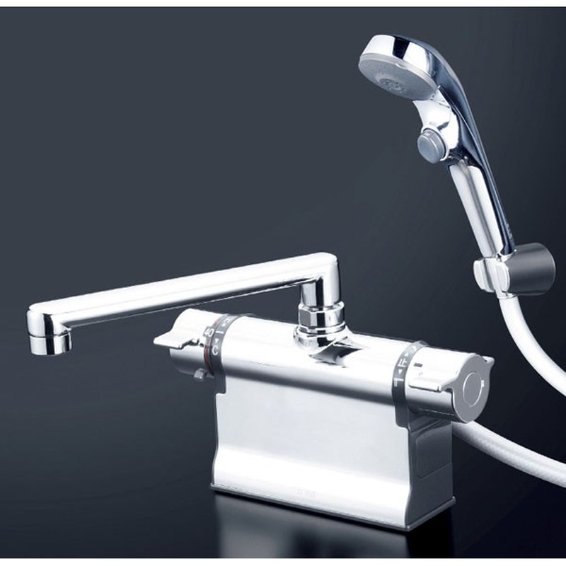 KVK 2302328 寒デッキ形サーモシャワー240メッキ KF3011ZTR2S2 1個（ご注文単位1個）【直送品】