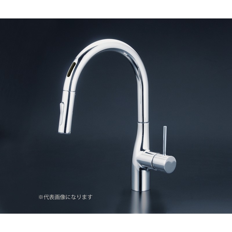 KVK 2302626 流し台用シングルレバー式シャワー付混合栓 寒冷地 KM6071ZECHS 1個（ご注文単位1個）【直送品】