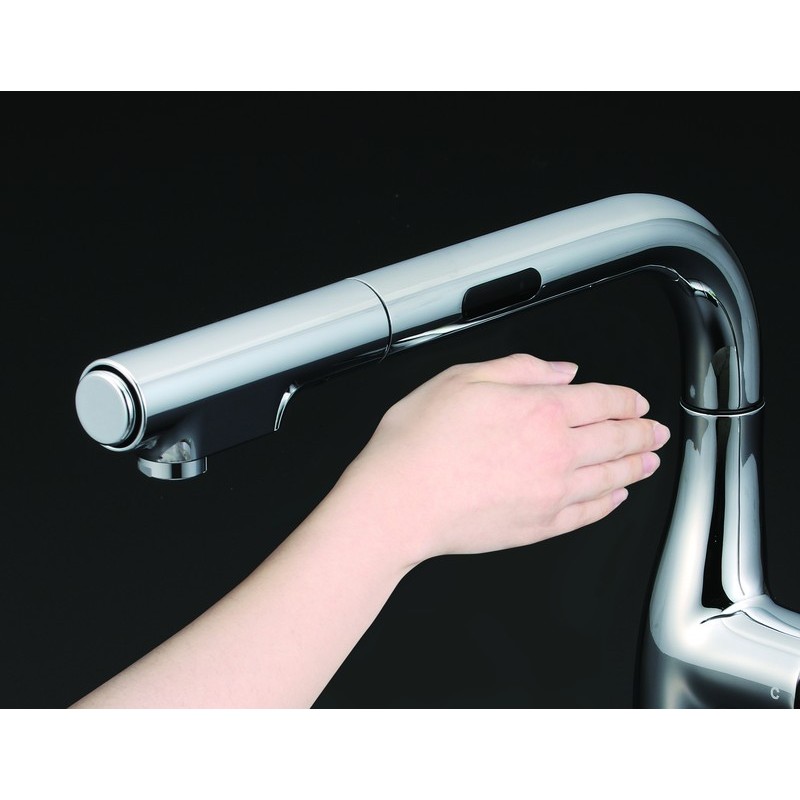 KVK 2302452 流台混合栓 Lセンサー付 e KM6111EC 1個（ご注文単位1個）【直送品】