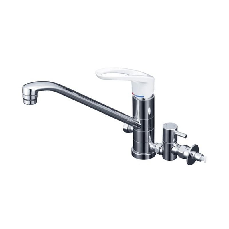 KVK 2300749 寒流し台混合栓止水栓付 KM5041ZTU 1個（ご注文単位1個）【直送品】