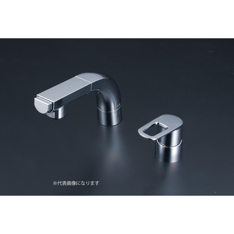 KVK 2302643 洗面用シングルレバー式シャワーeレバー撥水 FSL120DZETHS 1個（ご注文単位1個）【直送品】