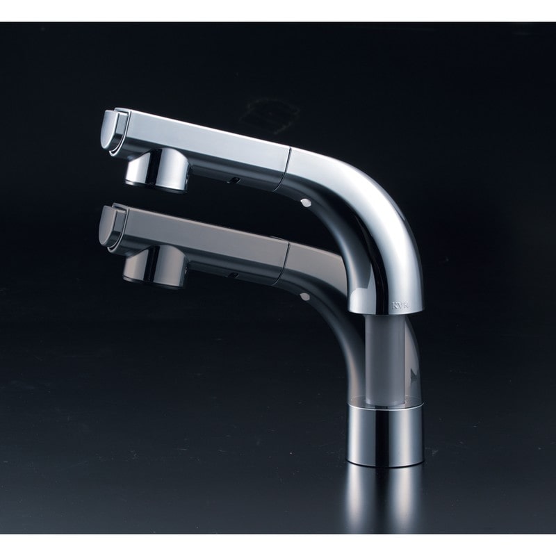 KVK 2302643 洗面用シングルレバー式シャワーeレバー撥水 FSL120DZETHS 1個(ご注文単位1個)【直送品】