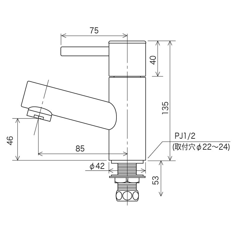 KVK 2300206 立水栓 単水栓 K550 1個（ご注文単位1個）【直送品】