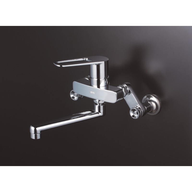 KVK 2302123 寒楽締ソケットシングル混合栓 MSK110KZRJT 1個（ご注文単位1個）【直送品】