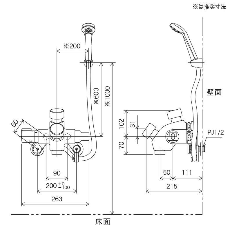 KVK 2302068 自閉サーモスタット KF3040N 1個（ご注文単位1個）【直送品】