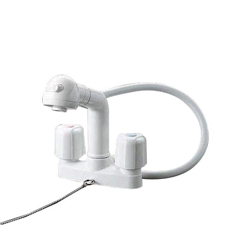 KVK 2300265 寒 2ハンドル洗髪シャワー 栓付 KF64Z 1個（ご注文単位1個）【直送品】