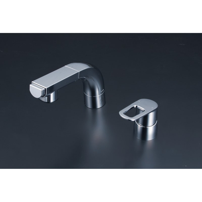 KVK 2302642 洗面用シングルレバー式シャワーeレバー撥水 FSL120DETHS 1個（ご注文単位1個）【直送品】