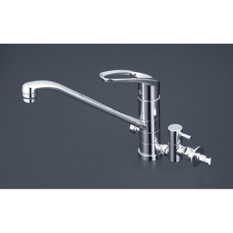 KVK 2300738 流し台混合栓 止水栓付 KM5041TTU 1個（ご注文単位1個）【直送品】