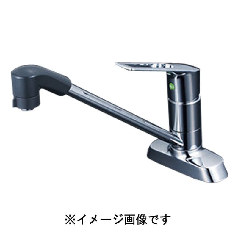 KVK 2302867 シングルシャワー付混合栓 260mmパイプ付 KM5081TFEC 1個（ご注文単位1個）【直送品】