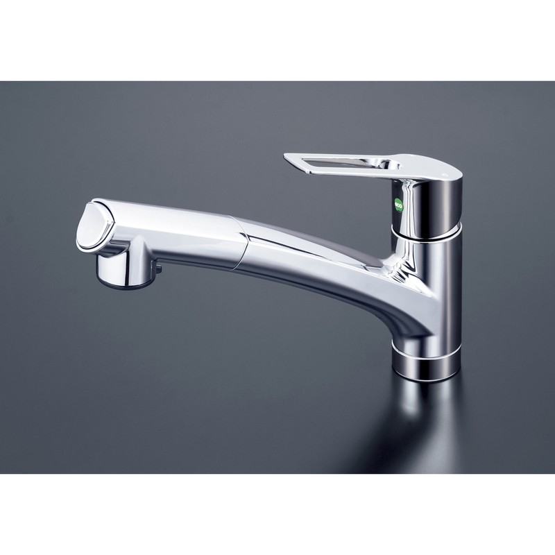 KVK 2302605 流し台用シングルレバー式混合栓eレバー撥水 KM5021TECHS 1個（ご注文単位1個）【直送品】