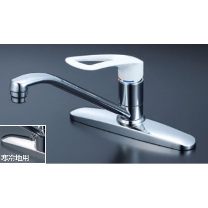 KVK 2302407 寒 流台混合栓 長尺 KM5091ZC2 1個（ご注文単位1個）【直送品】