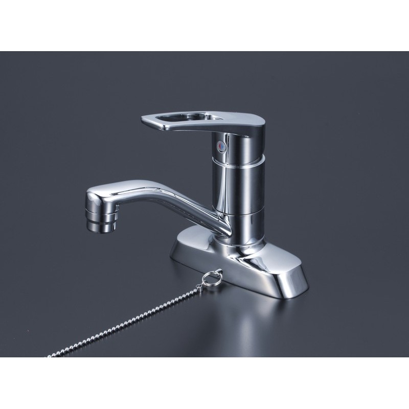 KVK 2302466 洗面混合栓 ゴム栓付 KM7004TGS 1個（ご注文単位1個）【直送品】