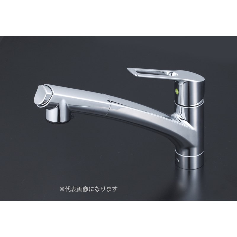 KVK 2302641 流し台用シングルレバー式シャワー付混合栓 KM5021ZJTECHS 1個（ご注文単位1個）【直送品】