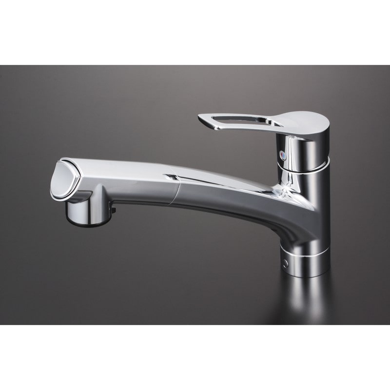 KVK 2303119 流し台用シングルレバー式シャワー付混合栓撥水 KM5021JTHS 1個（ご注文単位1個）【直送品】