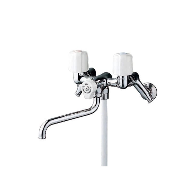 KVK 2300271 寒 止水2ハンドルシャワー KF100N2W 1個（ご注文単位1個）【直送品】