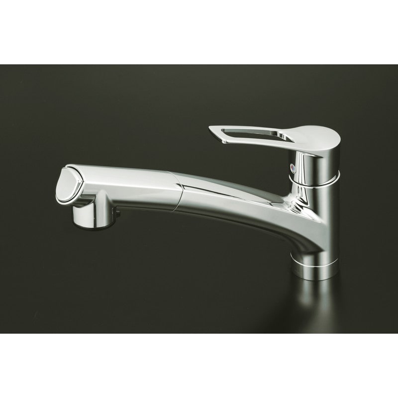 KVK 2303117 流し台用シングルレバー式混合栓撥水 KM5021THS 1個（ご注文単位1個）【直送品】