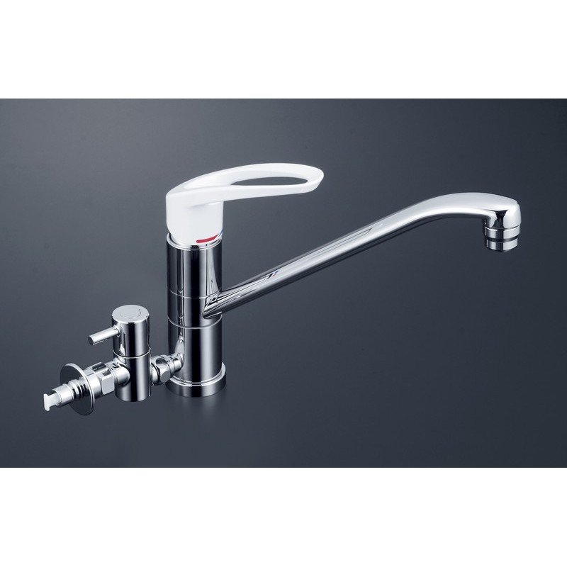 KVK 2300735 流し台混合栓 止水栓付 KM5041HTU 1個（ご注文単位1個）【直送品】