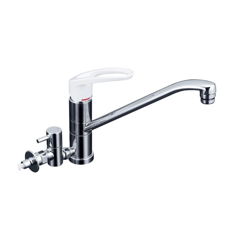 KVK 2300747 寒流し台混合栓止水栓付 KM5041ZHTU 1個（ご注文単位1個）【直送品】