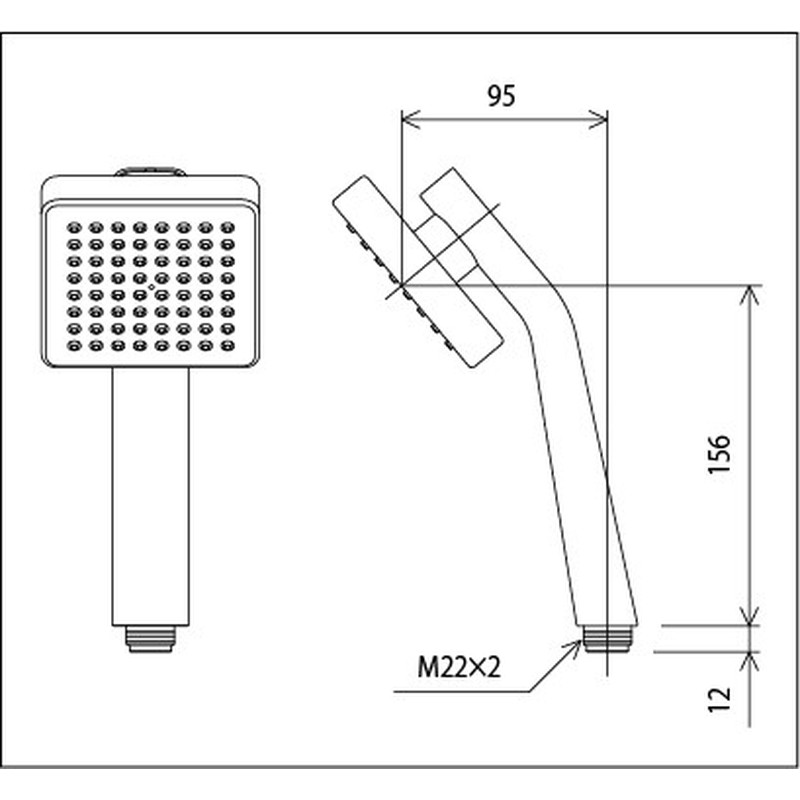 KVK 2303107 大流量シャワーヘッドZAAVAザーヴァ ARB380 1個（ご注文単位1個）【直送品】