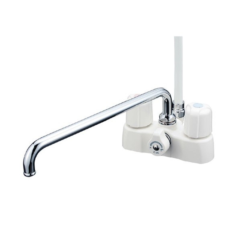 KVK 2300441 寒 デッキ2ハンドルシャワー KF2008ZR3 1個（ご注文単位1個）【直送品】