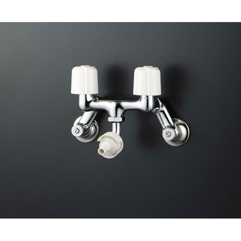 KVK 2300508 寒 2ハンドル混合栓 接手カプラ KM33N3WG 1個（ご注文単位1個）【直送品】