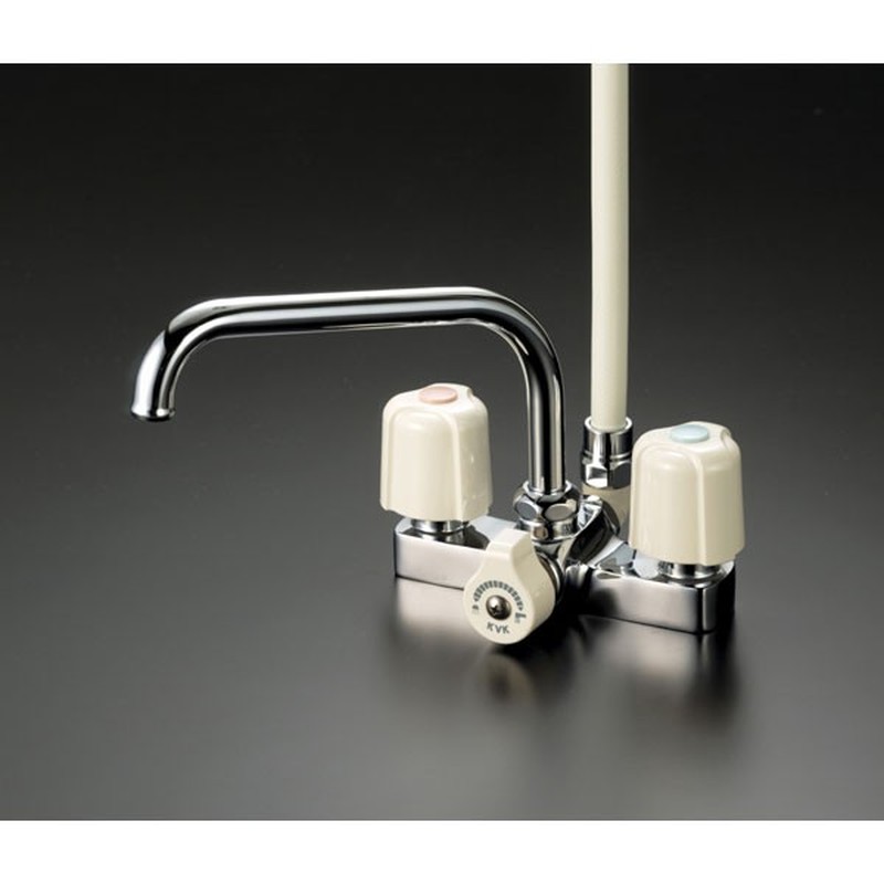 KVK 2300247 デッキ2ハンドルシャワー300mmP付 KF14ER3 1個（ご注文単位1個）【直送品】