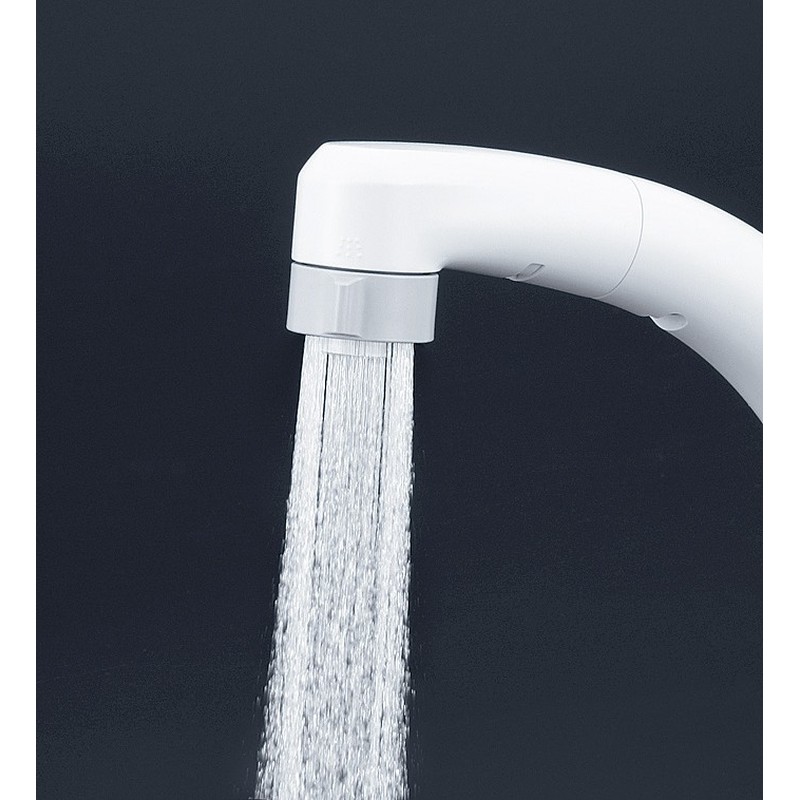 KVK 2302240 シングルレバー式洗髪シャワーeレバー KM8007EC 1個(ご注文単位1個)【直送品】