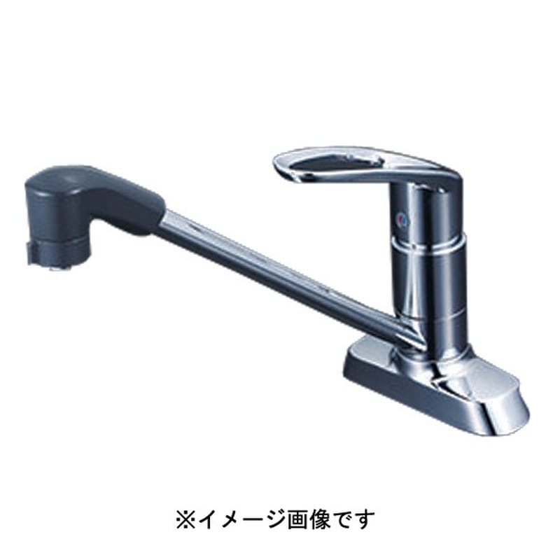 KVK 2302866 シングルシャワー付混合栓260mmパイプ付 KM5081TF 1個（ご注文単位1個）【直送品】