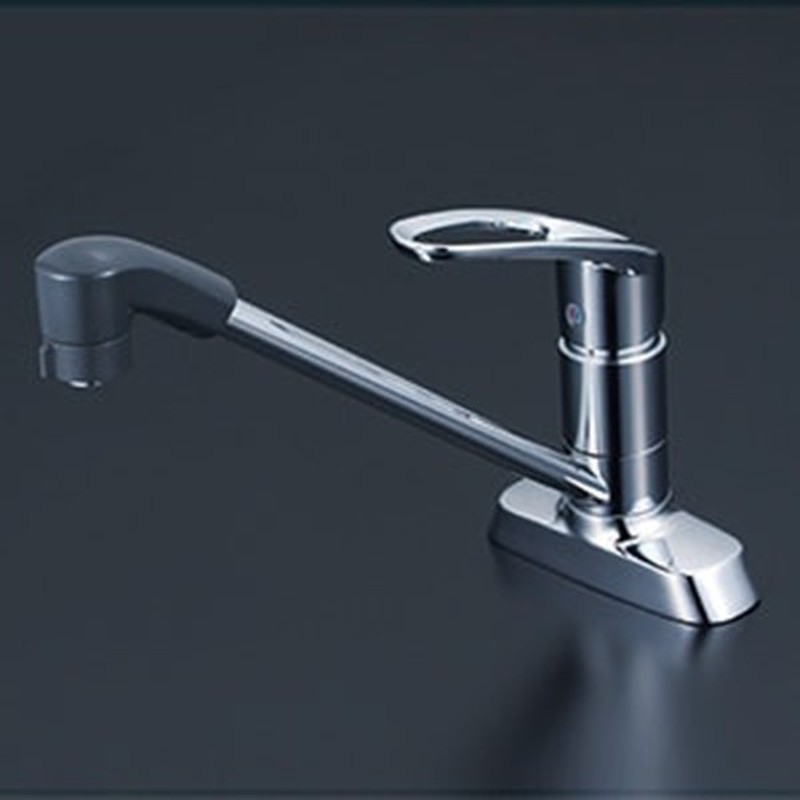 KVK 2302872 寒シングルシャワー付混合栓200mmパイプ付 KM5081ZTFR2 1個(ご注文単位1個)【直送品】