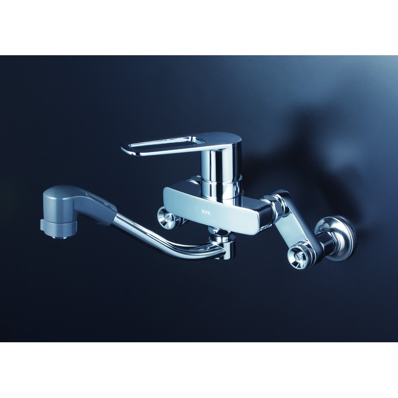 KVK 2302128 楽締シングルシャワー混合栓 MSK110KERJFT 1個(ご注文単位1個)【直送品】