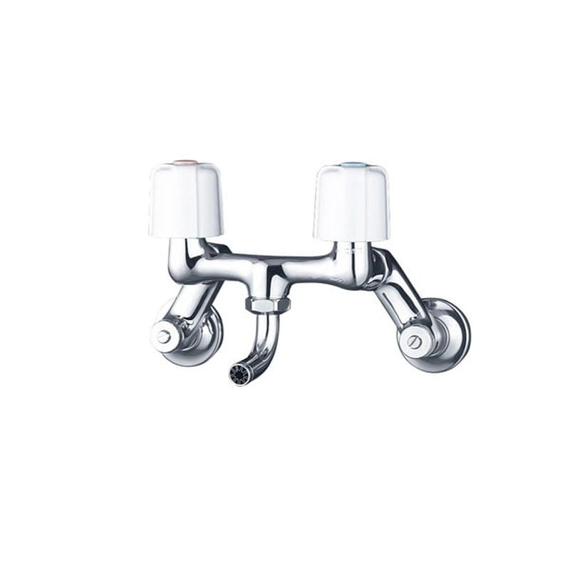 KVK 2300505 寒2ハンドル混合栓肉厚万能N付 KM33N3W 1個(ご注文単位1個)【直送品】