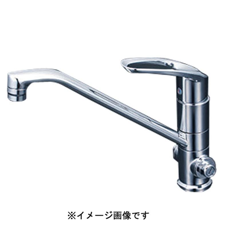 KVK 2302874 シングル混合栓止水栓付 KM5151T 1個(ご注文単位1個)【直送品】