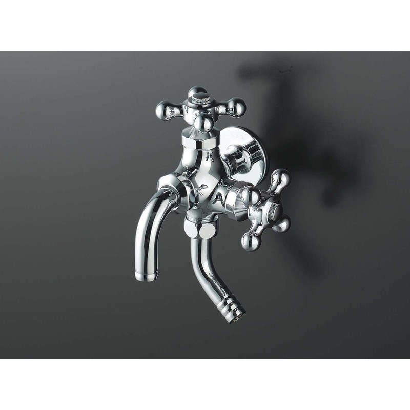 KVK 2300113 二口横水栓 レトロピアン付 K23CJ 1個（ご注文単位1個）【直送品】