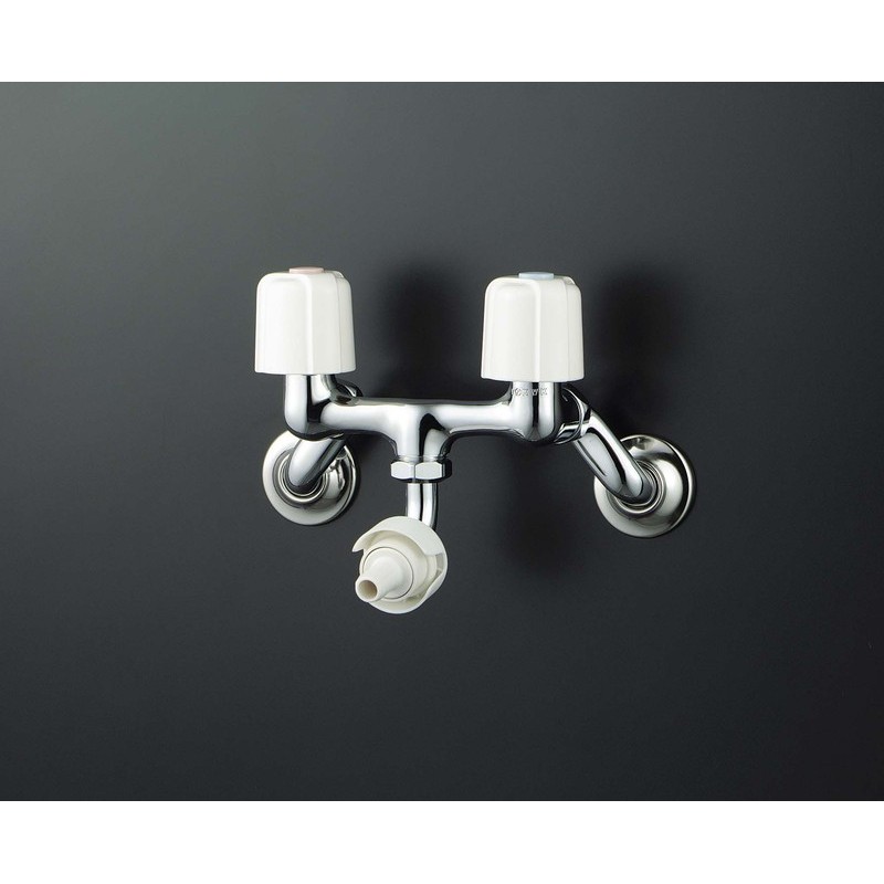 KVK 2300504 2ハンドル混合栓 接手カプラー付 KM33N3G 1個（ご注文単位1個）【直送品】