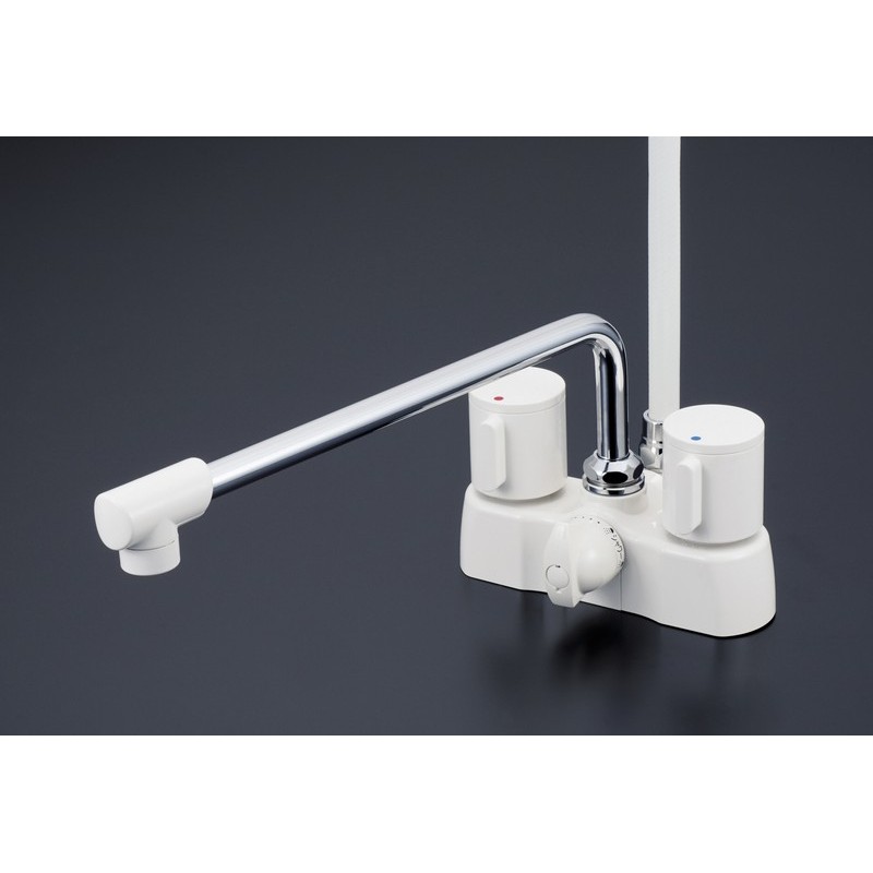 KVK 2302311 寒 デッキ形2ハンドルシャワー KF2008ZG3R3 1個（ご注文単位1個）【直送品】