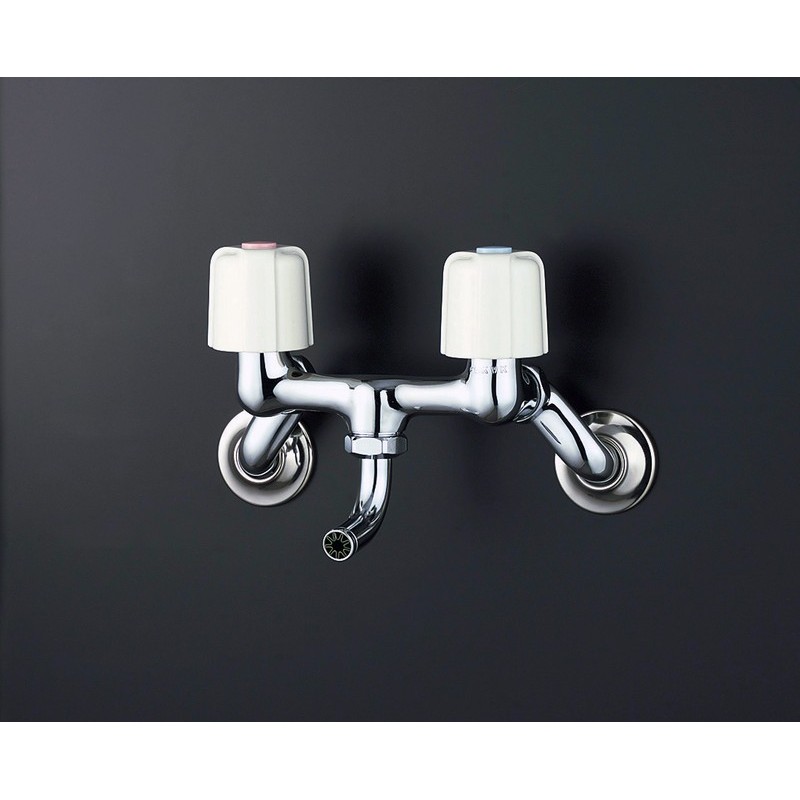 KVK 2300501 2ハンドル混合栓 肉厚万能N付 KM33N3 1個（ご注文単位1個）【直送品】